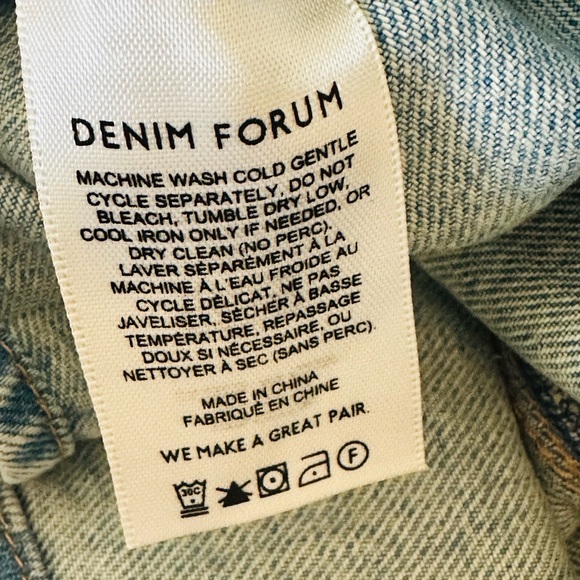 Denim Forum 90s Denim Vest Blue Y2K Western Stagecoach Festival Size Medium - Picture 6 of 10